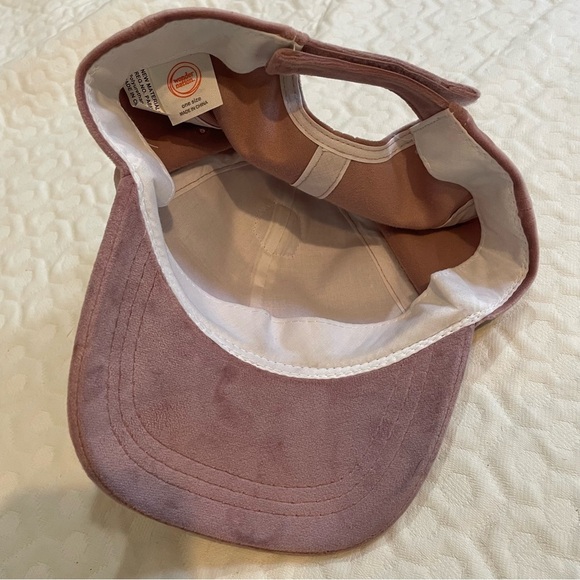 Unicorn Hat Big Girl’s One Size Faux Suede Pink Cap Adjustable Wonder Nation - Picture 3 of 4